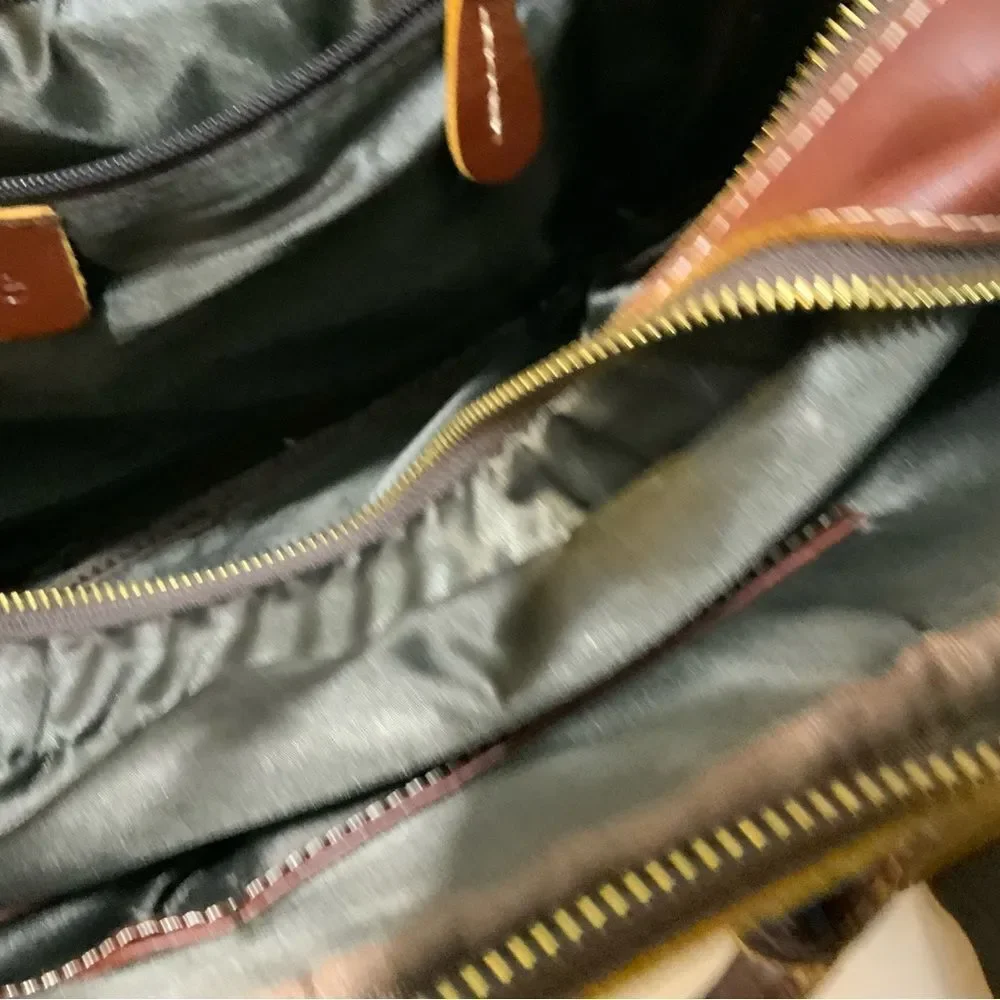 Iswee Leather Briefcase Crossbody Messenger Bag